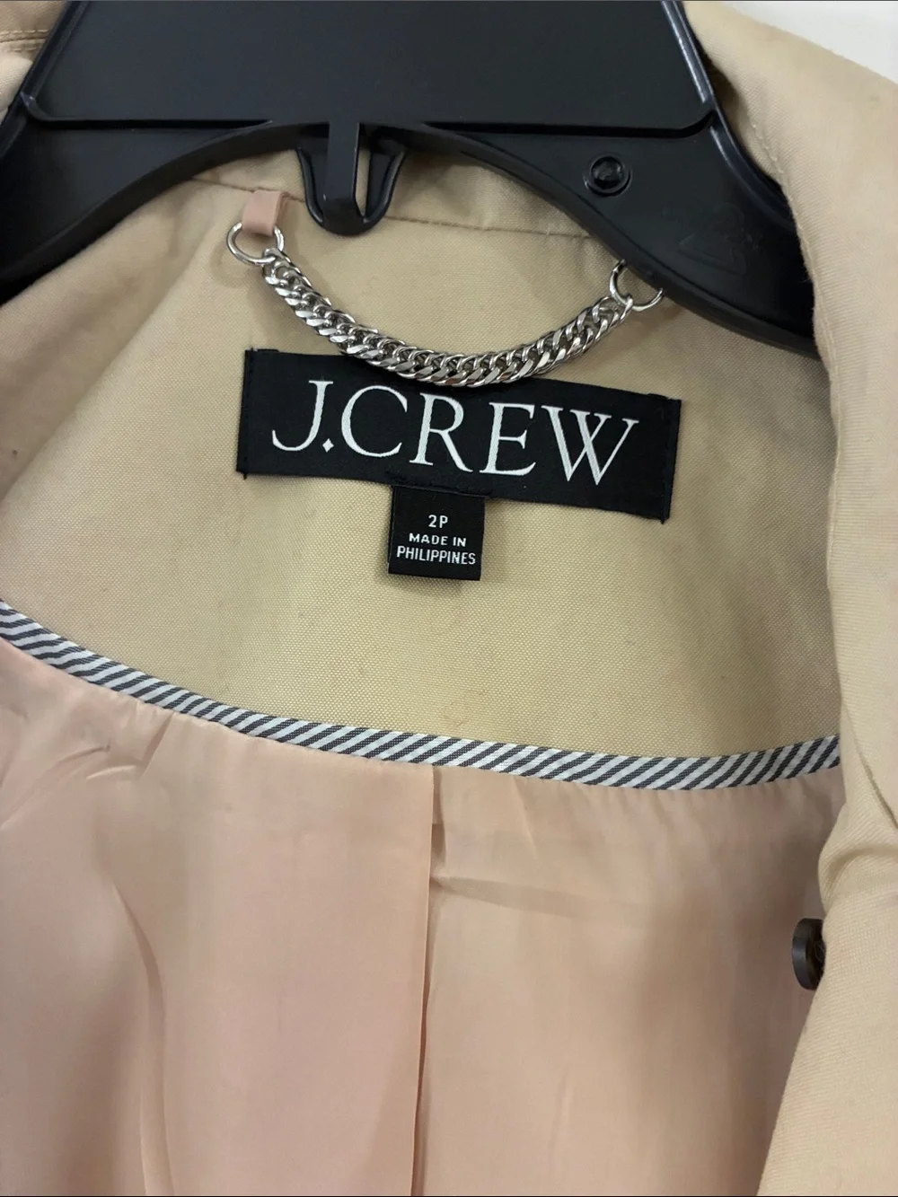 J. Crew Petite New Icon Trench Coat in Vintage Khaki